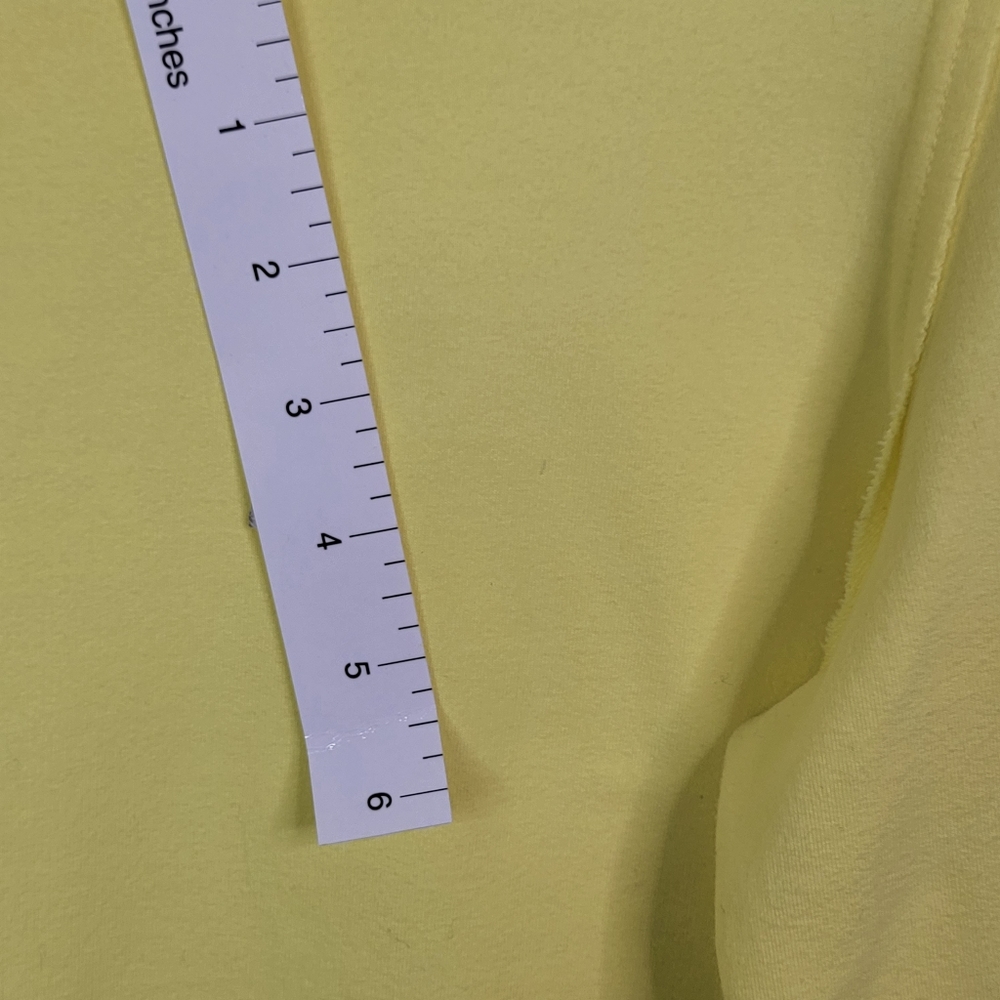 Neon Buddha Yellow Bohemian Coastal Ruffle Hem Top Women's Size Petite Small - Picture 9 of 14